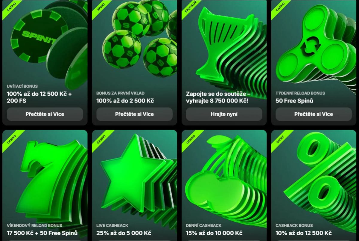 Spinit Casino | Uvítací Bonus Až 1 250 € A 273 Free Spinů image 1